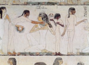 Nemesasszonyok WC-je, Rekhmire sírjából, Tuthmosis III és Amenhotep II vezírje, Új Királyság (falfestmény)