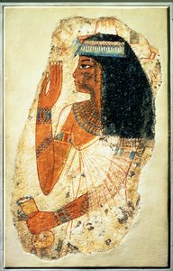 The Woman Tjepu, Thébából, 181. sír, Új Királyság (festett vakolat) alkotó: Egyptian 18th Dynasty