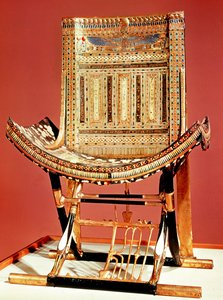 A fáraók egyházi trónja, Tutanhamon sírjából (Kr. e. 1370-52) Új Királyság (berakásos fa) (lásd még: 59232)