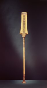 A királyi jogar Tutanhamon sírjából (Kr. e. 1370-1353) Új Királyság (aranylemez, féldrágakövekkel kirakott famaggal)