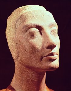 Nefertiti befejezetlen feje, Új Királyság, ie 1365-49 körül (kvarcit)