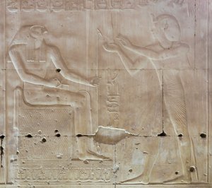 Dombormű, Seti I temploma, Abydos, Egyiptom alkotó: Egyptian 19th Dynasty