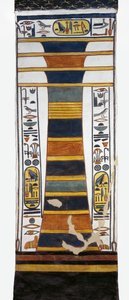 Egyiptom, Théba, Luxor, Királynők Völgye, Nefertari sírja, Ozirisz gerincét ábrázoló Djed oszlop, benne a feltámadás csontvelőjével, 19. dinasztiából. alkotó: Egyptian 19th Dynasty