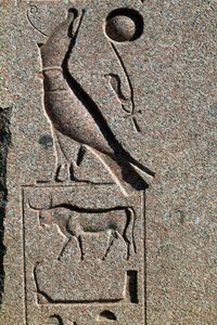 Hieroglifa Hórusz nevével, Amun Nagy Temploma, Tanisz, Egyiptom, Újbirodalom, XIX. dinasztia alkotó: Egyptian 19th Dynasty