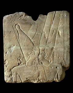 II. Ramszesz fáraó és Amun isten ... alkotó: Egyptian 19th Dynasty