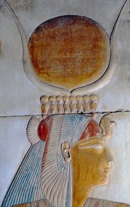 Ízisz profilja, I. Seti temploma, Abydos alkotó: Egyptian 19th Dynasty