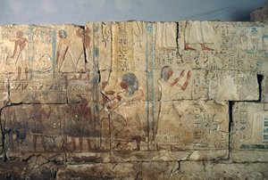 Relief Netcherouymes sírjából, II. Ramesszész magas rangú tisztviselője, Szakkara, Egyiptom, Egyiptomi civilizáció, Újbirodalom, XIX. dinasztia alkotó: Egyptian 19th Dynasty