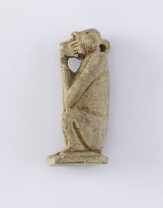 Ülő majom, Új Királyság, ie 1292-1190 körül (agyag)