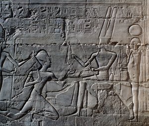 I. Seti hadjáratai Szíriában és Palesztinában, dombormű, a Great Hypostyle Hall északi külső fala, a karnaki templomegyüttes (az UNESCO világörökségi listája alkotó: Egyptian 19th Dynasty
