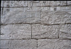 A tengeri nép, Ramszesz III. tengeri csata, Medinet Habu, ie 1195-64 kő