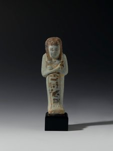 Shabti of Akhesenmut, valószínűleg Deir el-Bahriból, Új Királyságból (fajansz)