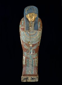 Pedi-Osiris koporsója, Ptolemaioszi korszak (Kr. e. 305-30) (polikróm és aranyozott fa)