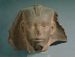 Djedefre király feje, Abu Roashból, Óbirodalomból, Kr.e. 2565-2558 körül (kvarcit) (lásd még: 50746)