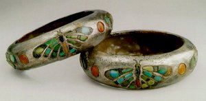 Queen Hetep-Heres Is karkötők (ezüst, türkiz, lapis-lazuli, karneol)