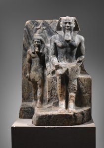 Sahure király és egy Nome God, c. Kr.e. 2458–2446 (gneisz)