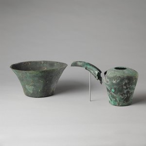 Ewer és medence (réz) alkotó: Egyptian 6th Dynasty