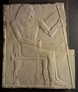 Ülő Nyankhnesut domborműve, Szakkarából, ie 2311-2281 körül alkotó: Egyptian 6th Dynasty