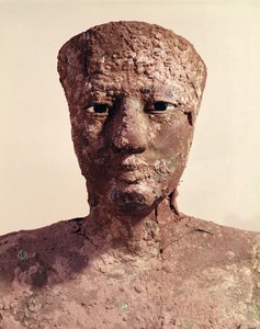 I. Pepi (Kr.e. 2289-2255) szobra, a fej részlete, Hierakonpolisban, ie 2281-2241 körül (réz)