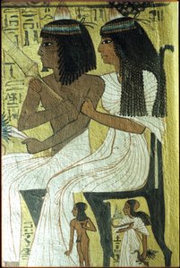 Ókori Egyiptom, falfestmény, Szennedzsem sírja, Nemesek sírja, Théba, Deir el Medina, Deir el Medina alkotó: Egyptian Egyptian