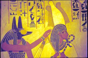 Ókori Egyiptom, Falfestmény, Sennufer sírja, Nemesek sírja, Théba alkotó: Egyptian Egyptian