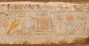 Alacsony domborzat. Hatsepszut halotti templom, Deir el Bahari alkotó: Egyptian Egyptian
