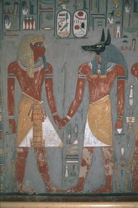 Fáraó és Anpu kézen fogva alkotó: Egyptian Egyptian