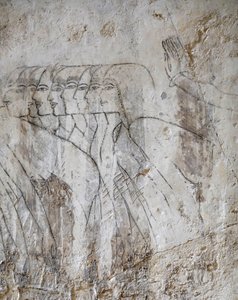 Női csoport vázlatrajza, Ramose sírja alkotó: Egyptian Egyptian