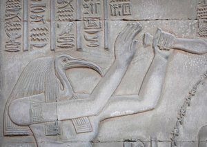 Thot, Kom Ombo templom (dombormű) alkotó: Egyptian Egyptian