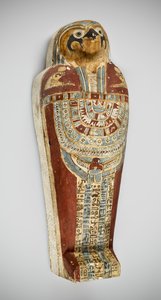 Kukorica múmia, ie 332-150 (fa, agyag, homok, kukorica és lenvászon) alkotó: Egyptian Ptolemaic Period
