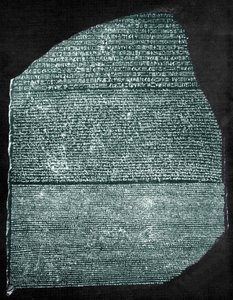 A Rosetta-kő (granodiorit) alkotó: Egyptian Ptolemaic Period
