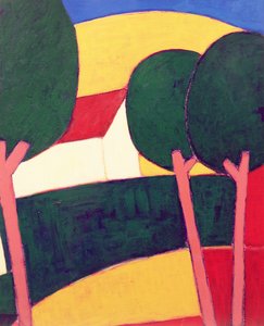 Provencal Paysage, 1997 (akril papíron)
