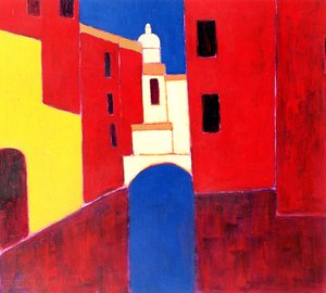 Rio in Cannaregio, Velence, 1999 (akril papíron)