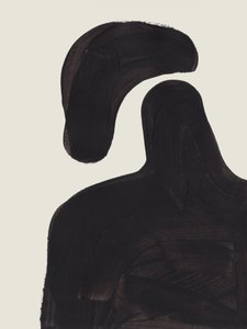 Úszó fekete alak alkotó: Ejaaz Haniff