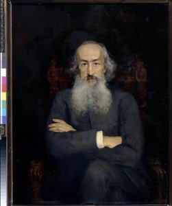 Constantin Bestoujev Rioumine (Bestoujev-Rioumine) (1829-1897) történész portréja - Jekaterina Sergeevna Zarudnaya Kavos (1862-1918) festménye, olaj, vászon (101x79 cm) alkotó: Ekaterina Sergeevna Zarudnaya Kavos