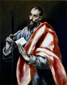 Apotre Szent Pál. Domenikos Theotokopoulos dit El Greco festménye (1540-1614) alkotó: El Greco