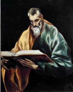 Szent Simon apotre. Domenikos Theotokopoulos dit El Greco festménye (1540-1614) alkotó: El Greco