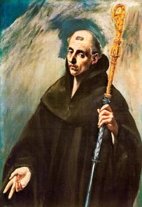 Nursiai Szent Benedek portréja alkotó: El Greco