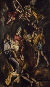 A Pásztorok imádása, 1612-1414 (olaj, vászon) alkotó: El Greco