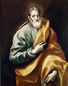 Az Apotre Szent Péter. Domenikos Theotokopoulos dit El Greco festménye (1540-1614) alkotó: El Greco