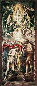 Krisztus keresztsége (olaj, vászon alkotó: El Greco