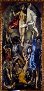 Krisztus feltámadása. Domenikos Theotokopoulos Dit El Greco (1540-1614) festménye alkotó: El Greco