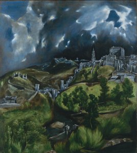 Toledo látképe, 1597-99 körül (olaj, vászon) alkotó: El Greco