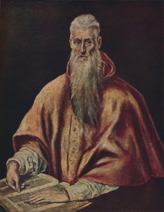 Szent Jeromos bíborosként, Szent Jeromos bíborosként, 1590-1600, 1938 alkotó: El Greco