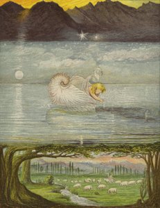 Arany csónak nagy, nagy vízen (színes litó) alkotó: Eleanor Fortescue Brickdale