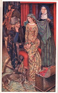 Enid, illusztráció Alfred Tennyson (1809-92) "Idylls of the King" című művéből, kiadó: Hodder & Stoughton alkotó: Eleanor Fortescue Brickdale