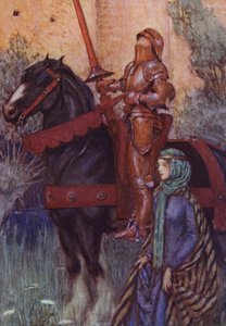 Illusztráció: Alfred Lord Tennyson A király idilljeihez (színes litó) alkotó: Eleanor Fortescue Brickdale