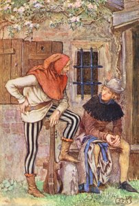 Michael Fairless illusztrációja a The Gathering of Brother Hilariushoz (színes litográfia) alkotó: Eleanor Fortescue Brickdale