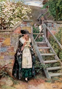 Olivia. Goldsmith. The Vicar of Wakefield (színes litográfia) alkotó: Eleanor Fortescue-Brickdale