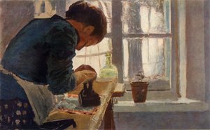 „A mosónő”, 19. század vége, 1965. alkotó: Elena Dmitrievna Polenova