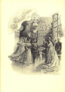 Alexandra Fjorodovna és II. Miklós az ünnepélyes fogadáson a francia nagykövetségen, 1899